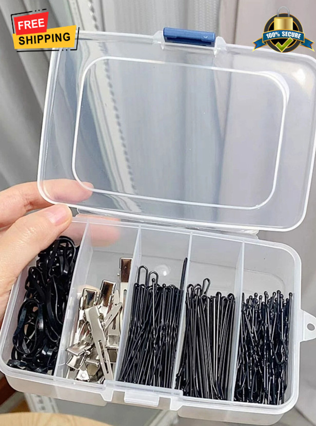 Hair Clip Storage Box Jewelry Organizer Case – Compact & Durable Storage
