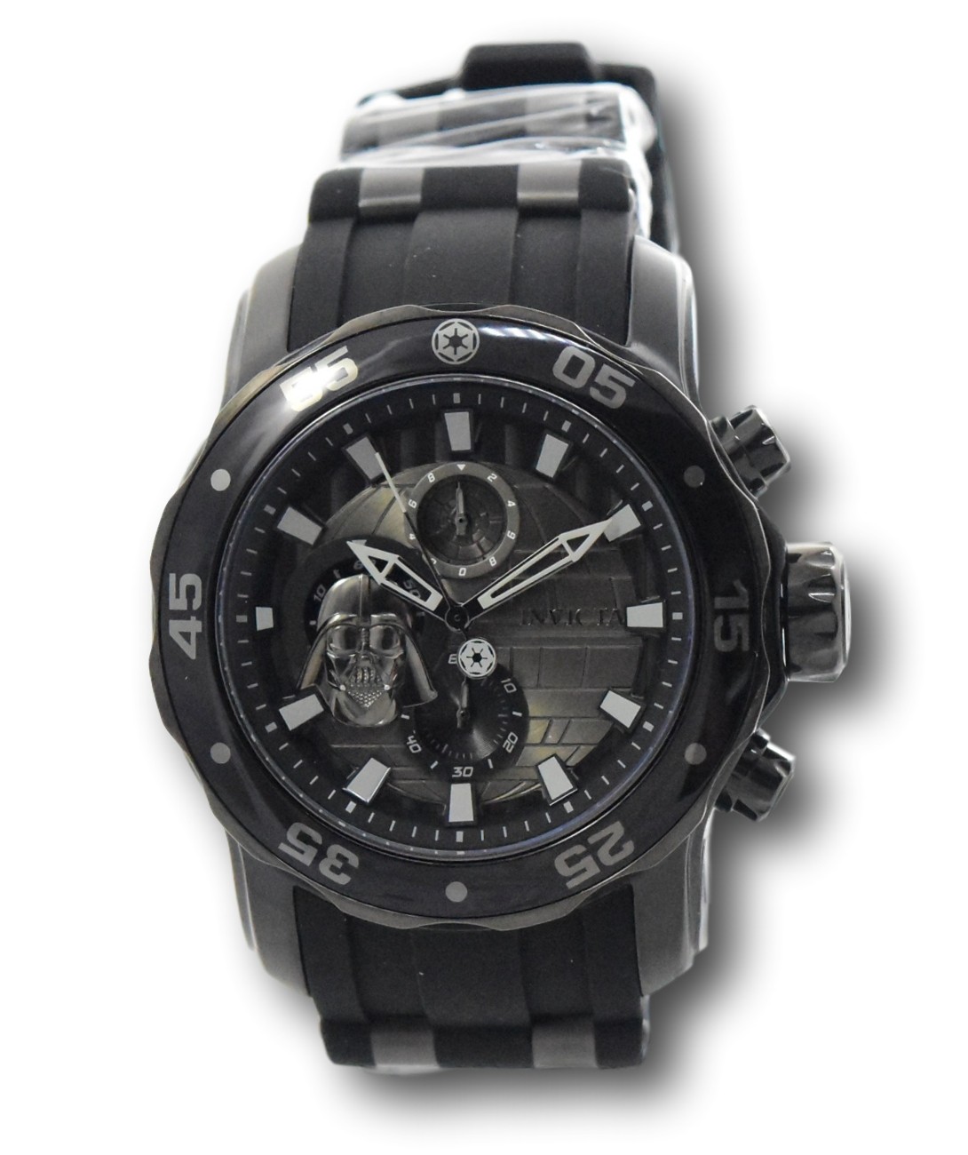 Invicta Star Wars Darth Vader Mens 48mm Limited Edition Black Chrono Watch 32526
