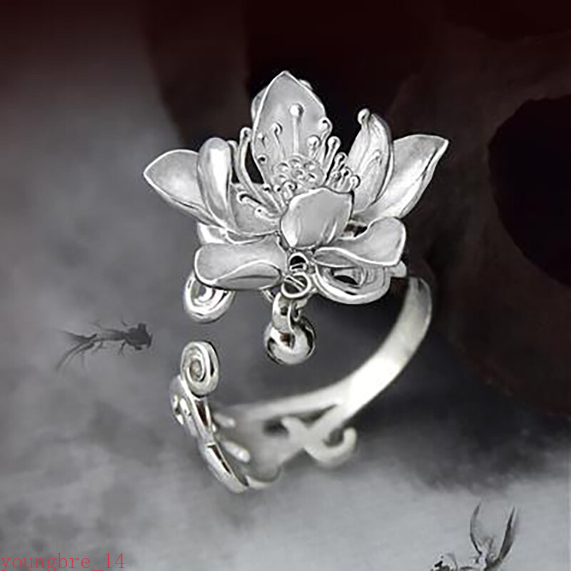 Handmade Anemone Opening Can Be Adjusted Retro Fashion Literary Female Jewelry