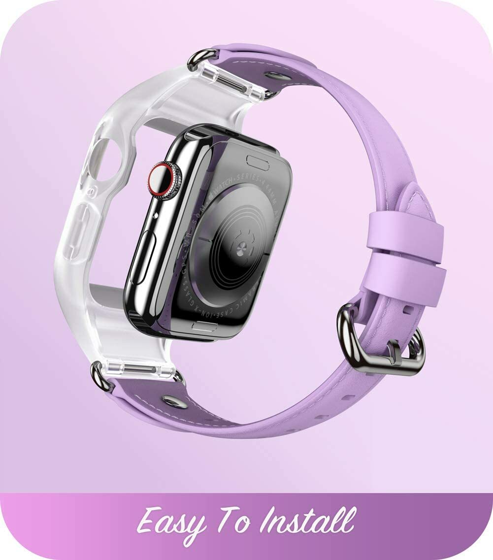 i-Blason For Apple Watch 6 SE 5 4 3 2 1 Wristwatch Band Strap Bumper Case Women