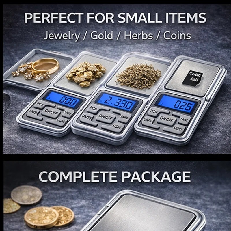 Portable 500g x 0.01g Mini Digital Scale Jewelry Pocket Balance Weight Gram LCD