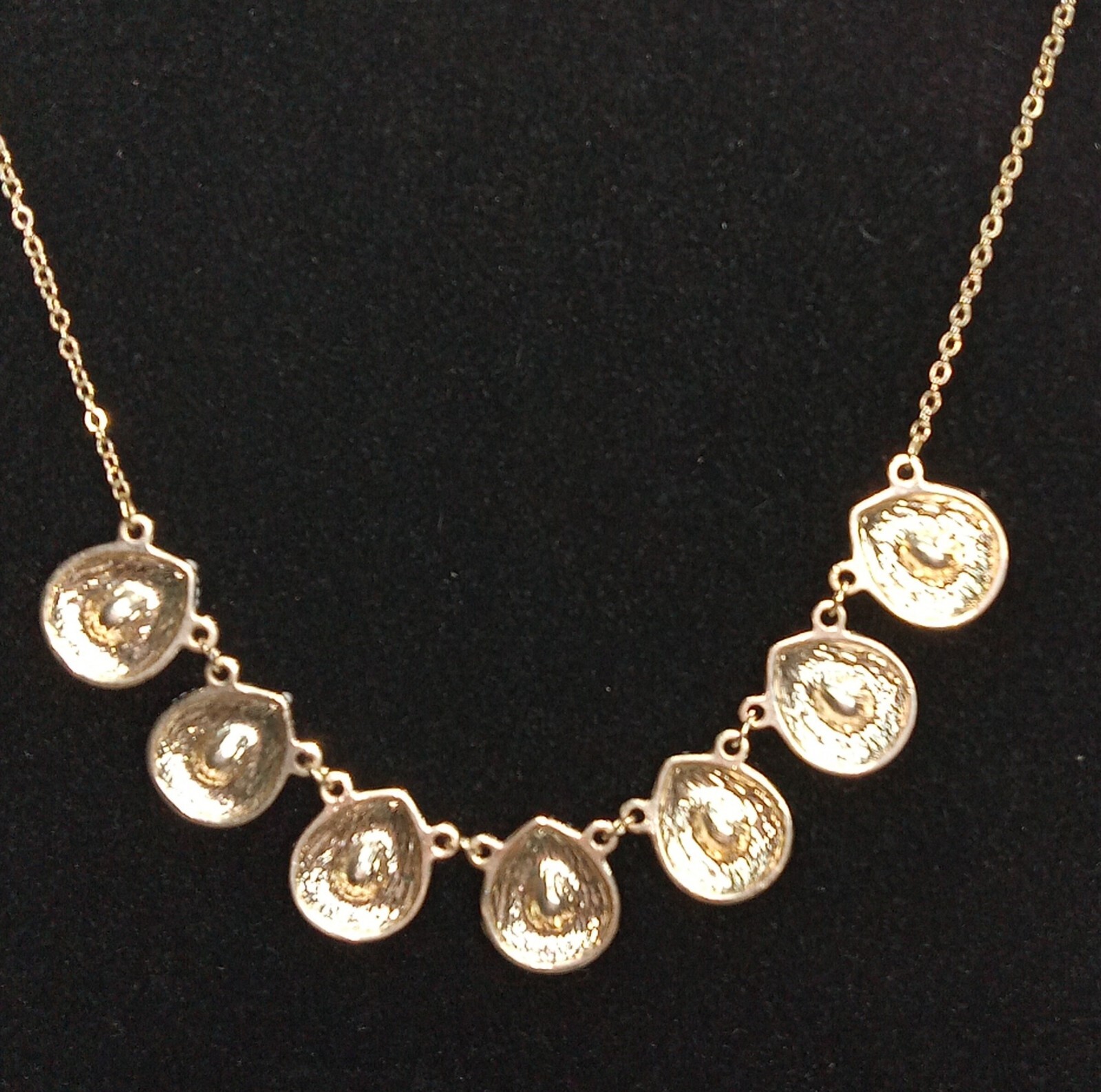 Gold Tone Jewelry Rhinestone Crystal Necklace Black Gray White Teardrops