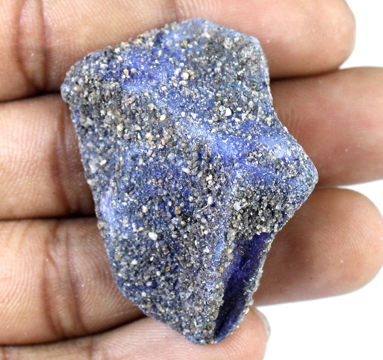 Certified African Blue Sapphire 97.70 Ct Natural Gems Specimen Raw Rough T20239