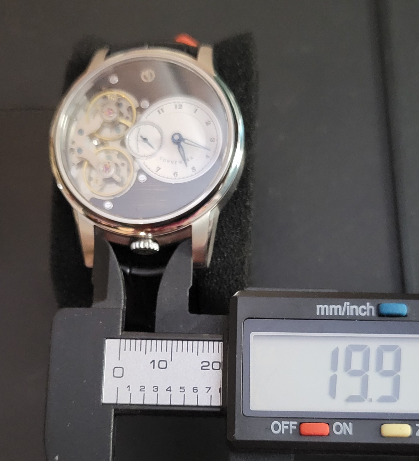 Martin Design Studio Watch Connemara Ink Linen Dial Double Balance Wheel