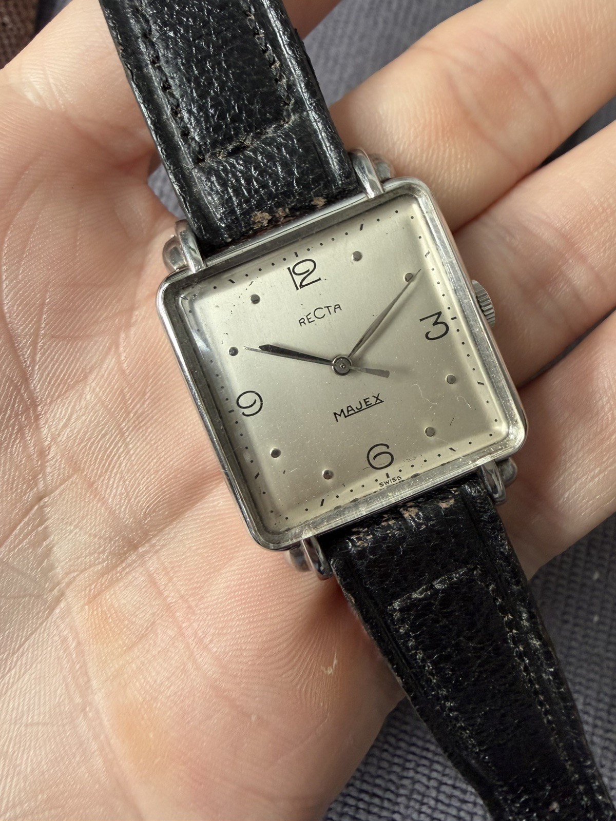 Recta majex watch manual winding all steel gorgeous dial and case