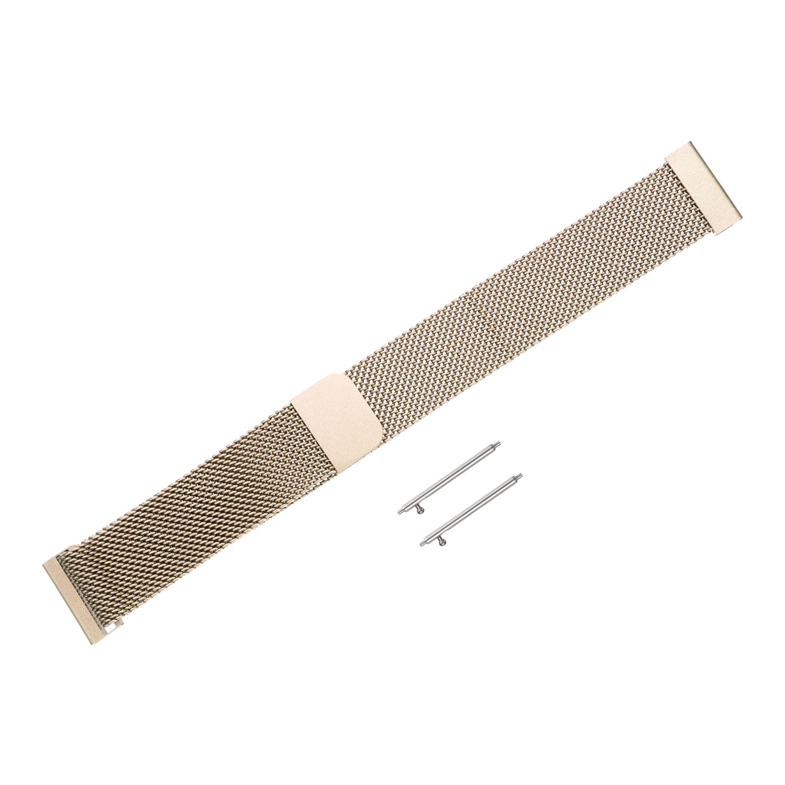 18mm Stainless Steel Mesh Watch Band with Magnetic Buckle Vintage Gold
