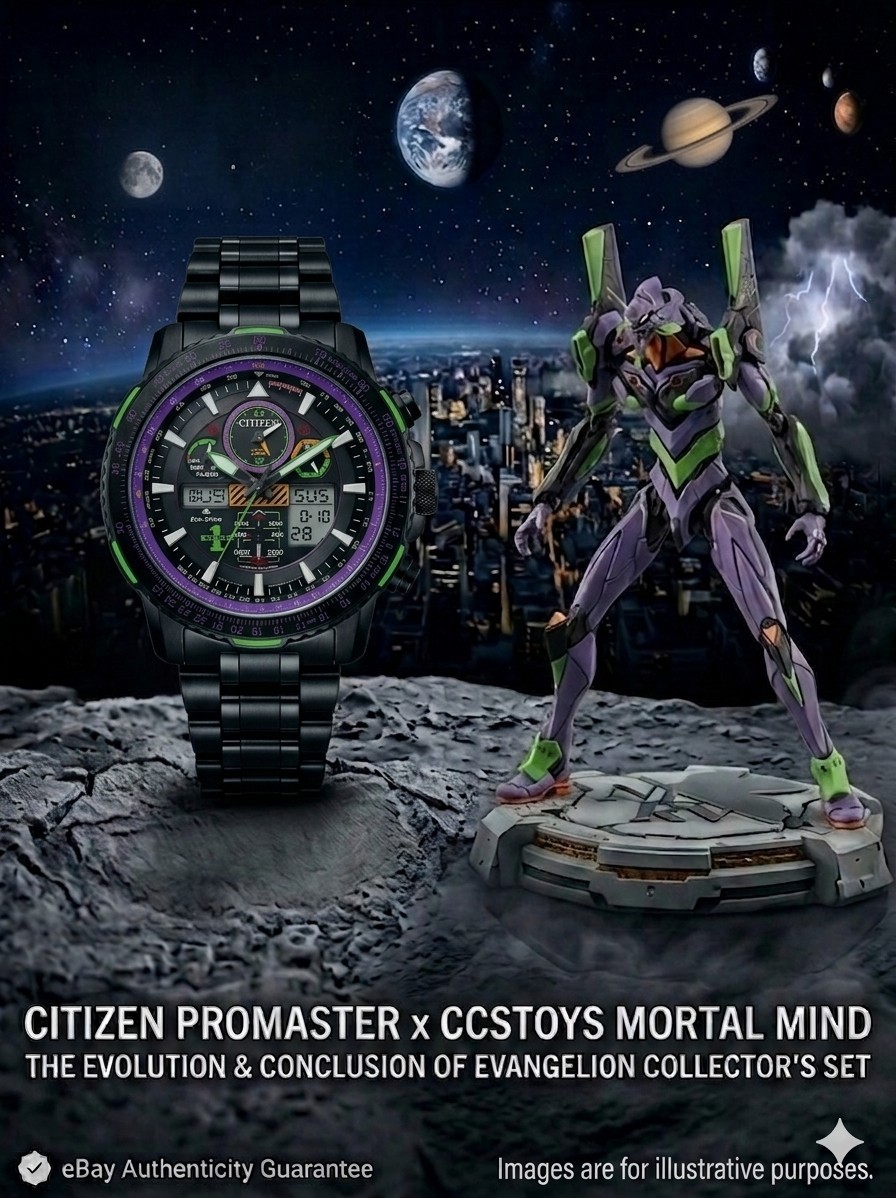 Evangelion Limited Citizen Promaster Watch CCSTOYS Mortal Mind Final Figure SET