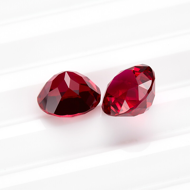 Blood Red Ruby AGL Certified Lab Grown Ruby Loose Gemstone Round Cut 0.3ct~4.3ct