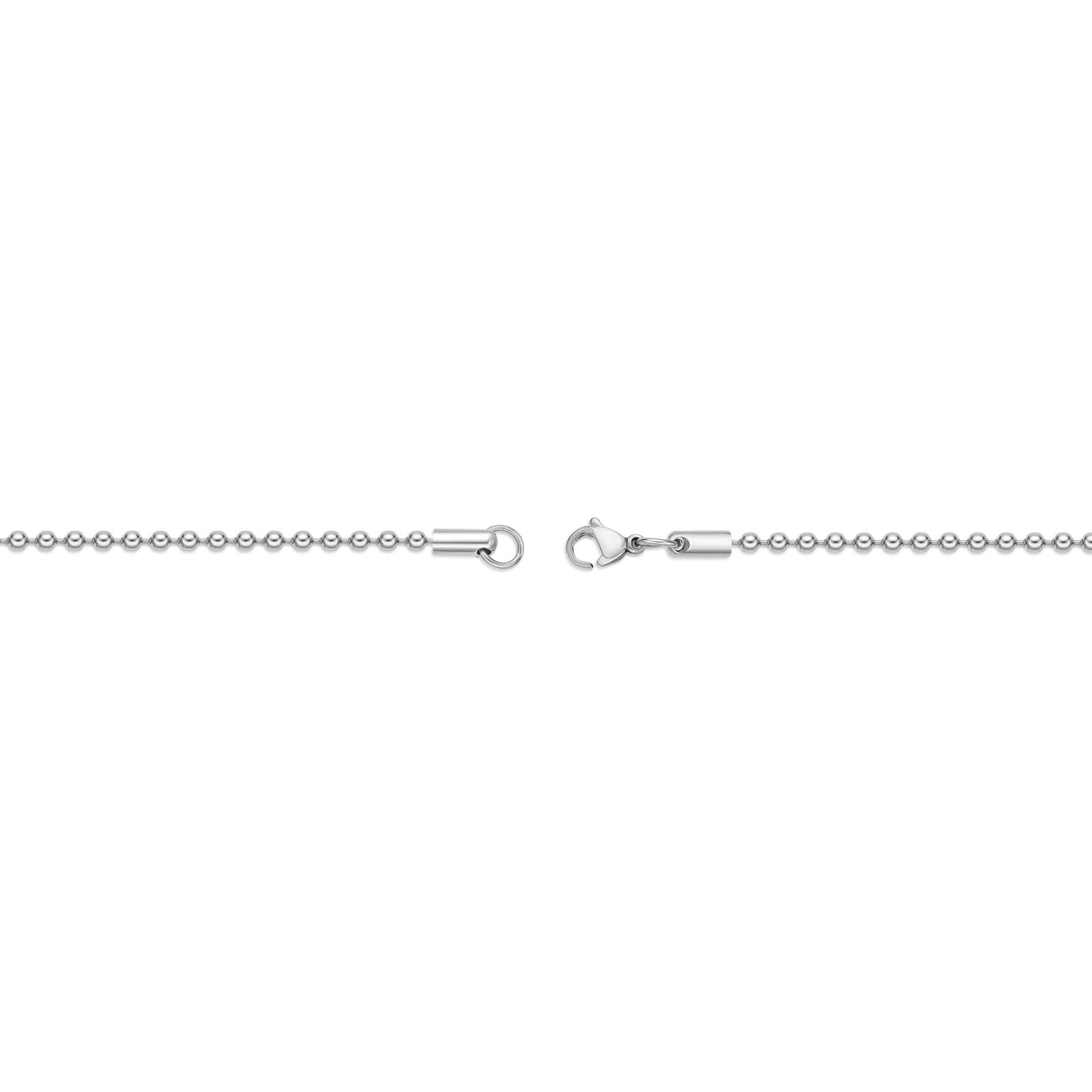 Stainless Steel Cross Pendant with 0.02 Carat Diamond Satin Accent – 24″ Chain