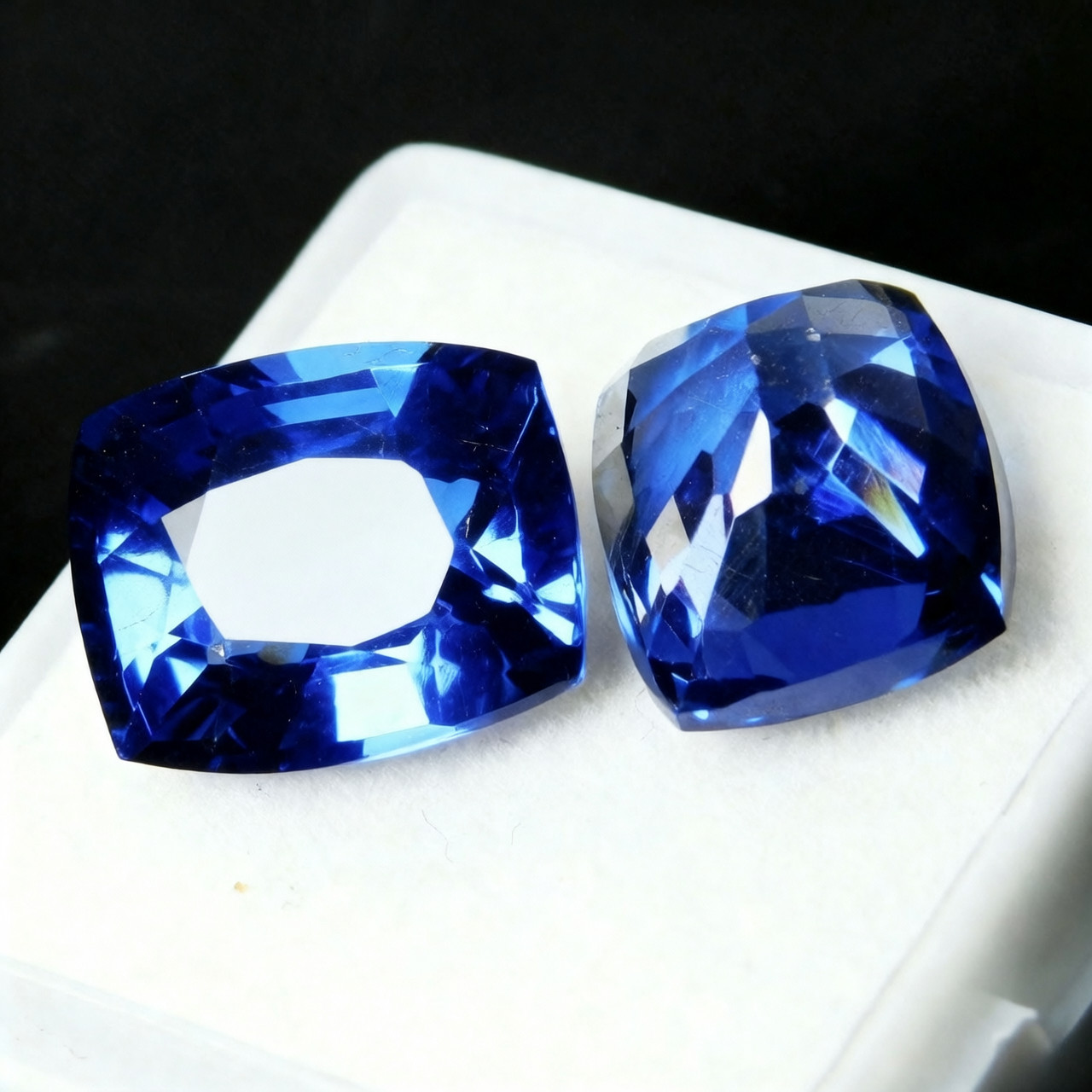 18.90 Ct Natural Blue Tanzanite Certified Gemstone Loose Cushion Shape