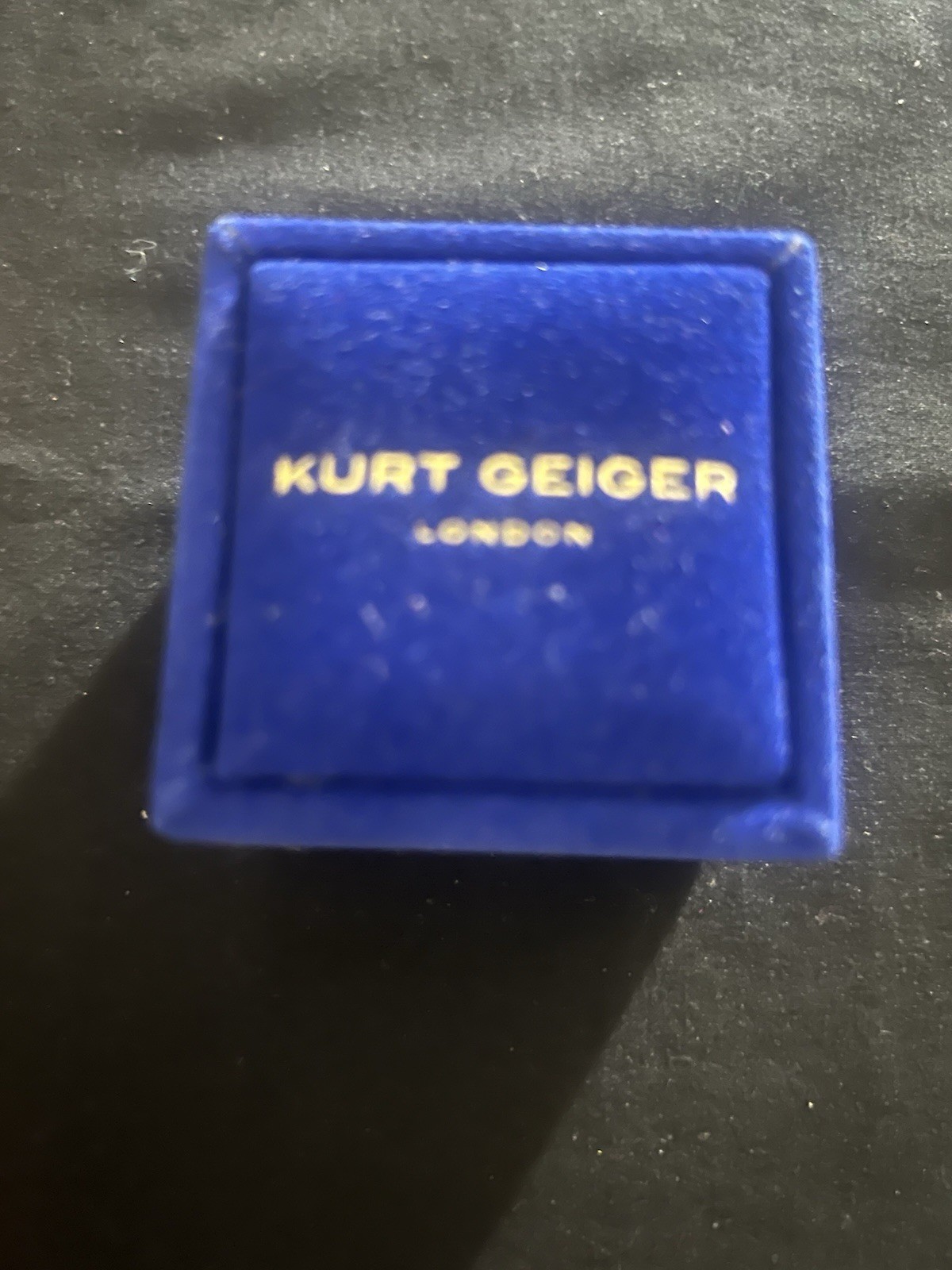 Kurt Geiger London Gold Eternity Faux Pearls and Crystals Ring Sz 7
