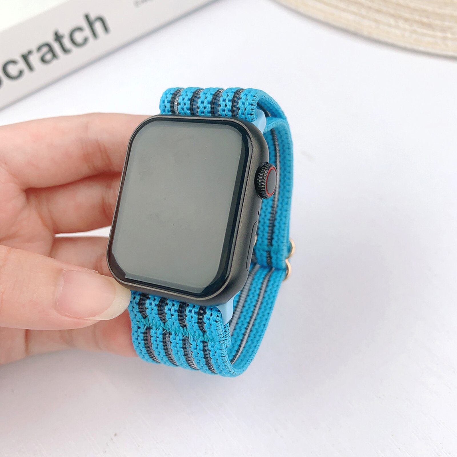 Nylon Mesh Watch Band For Apple iWatch Series 9 8 7 6 5 4 3 2 1 SE Ultra Ultra 2