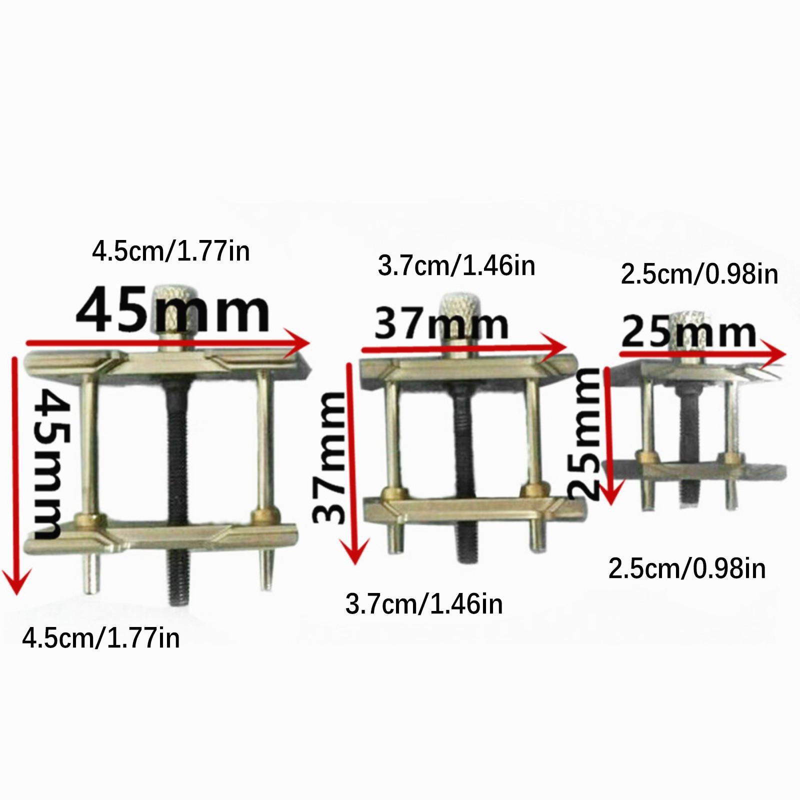 3Pcs Metal Watch Movement Case Clamp Holder Adjustable Bracket Repair Tools j