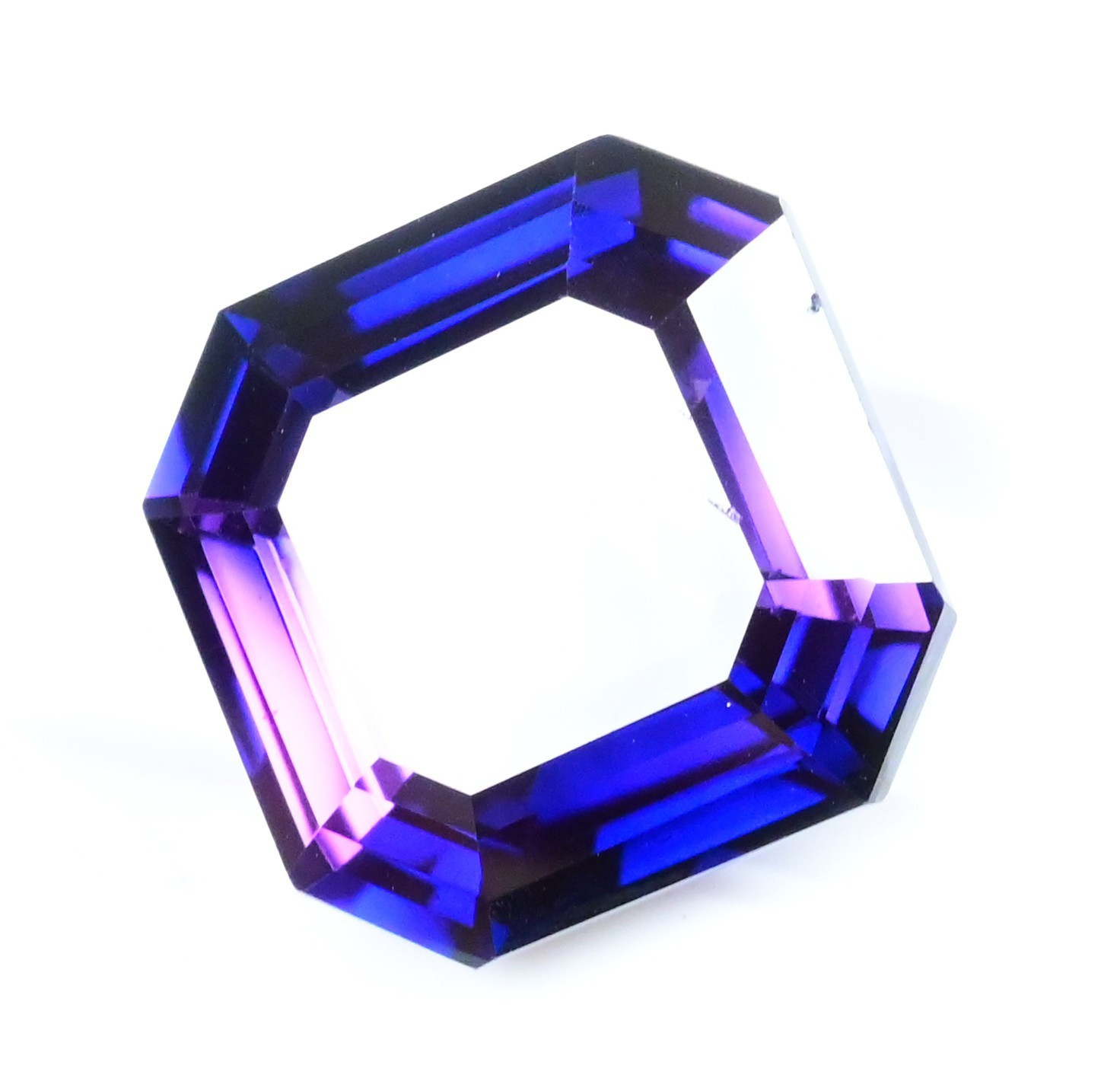 32.05 Ct Natural Purple Blue Montana Sapphire Flawless Certified Loose Gemstone