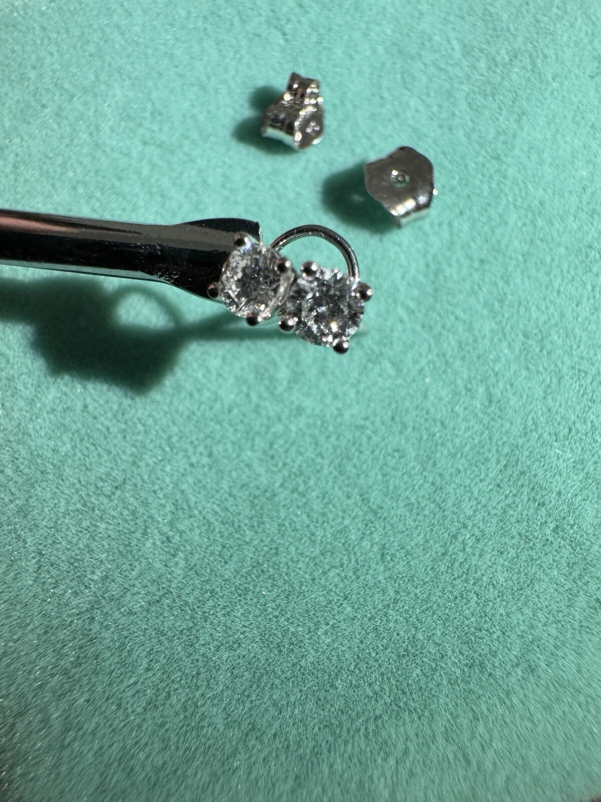 0.2 Carat Lab Diamond Studs w/ 14k White Gold
