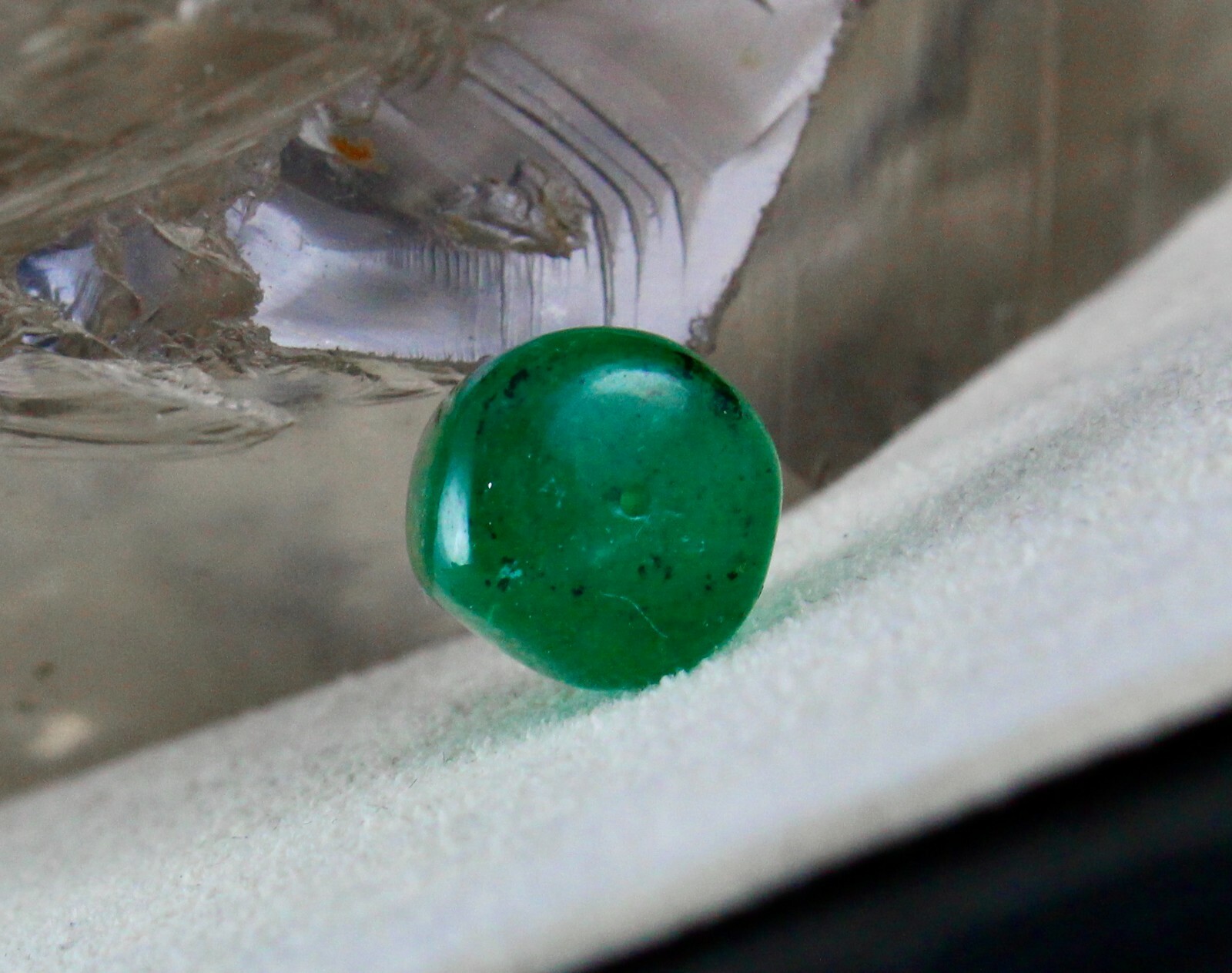 Certified Gtl 10mm Natural Emerald Bead Carat Weight 11.39ct Round Pendant