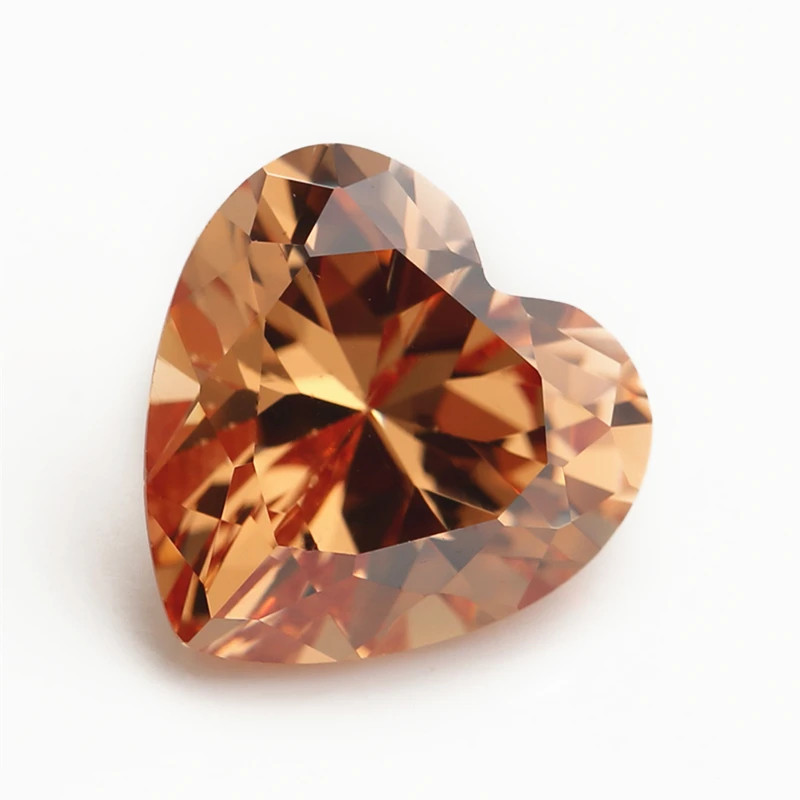 3x3mm~10x10mm Heart Shape Loose Cubic Zirconia Stone 5A CZ Gemstones for Jewelry