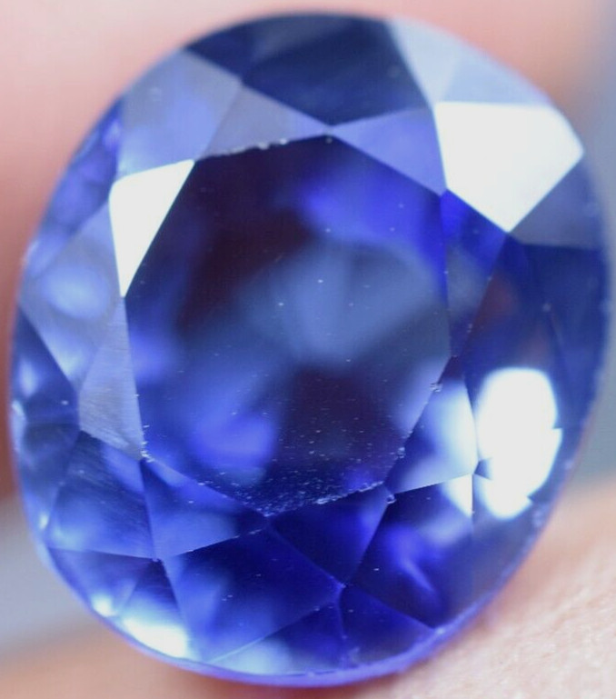 Extremely Rare & Flawless 7.25 CT Natural Benitoite GGL Certified Loose Gemstone