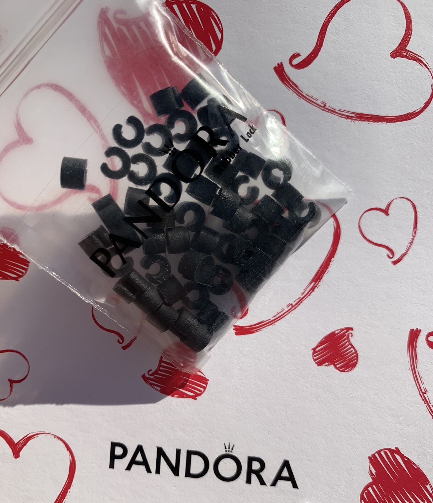 Lot of 50 Pandora Silicon Rubber Clip Stoppers Lock US Store New 100% Authentic