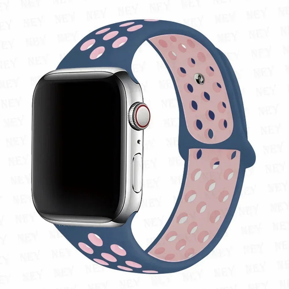 Silicone Sport Straps For Apple Watch Band 45mm 44mm Ultra2 49mm 38/40mm 41mm 42