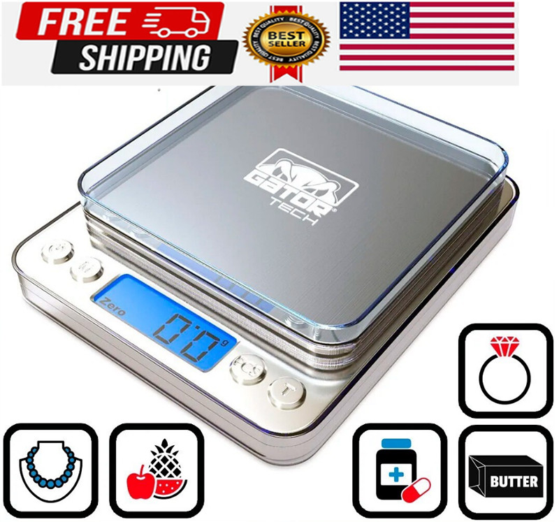 Digital Kitchen Scale Food Cook Diet Weight Jewelry Gold Grain Gram 2000g x 0.1g