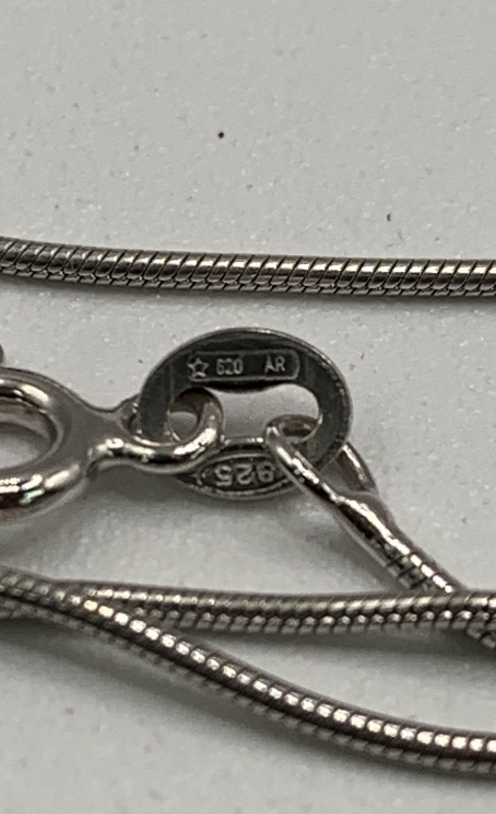 Sterling Silver 925 Cross Pendant Necklace Italy Snake Chain 18″ 3.9g