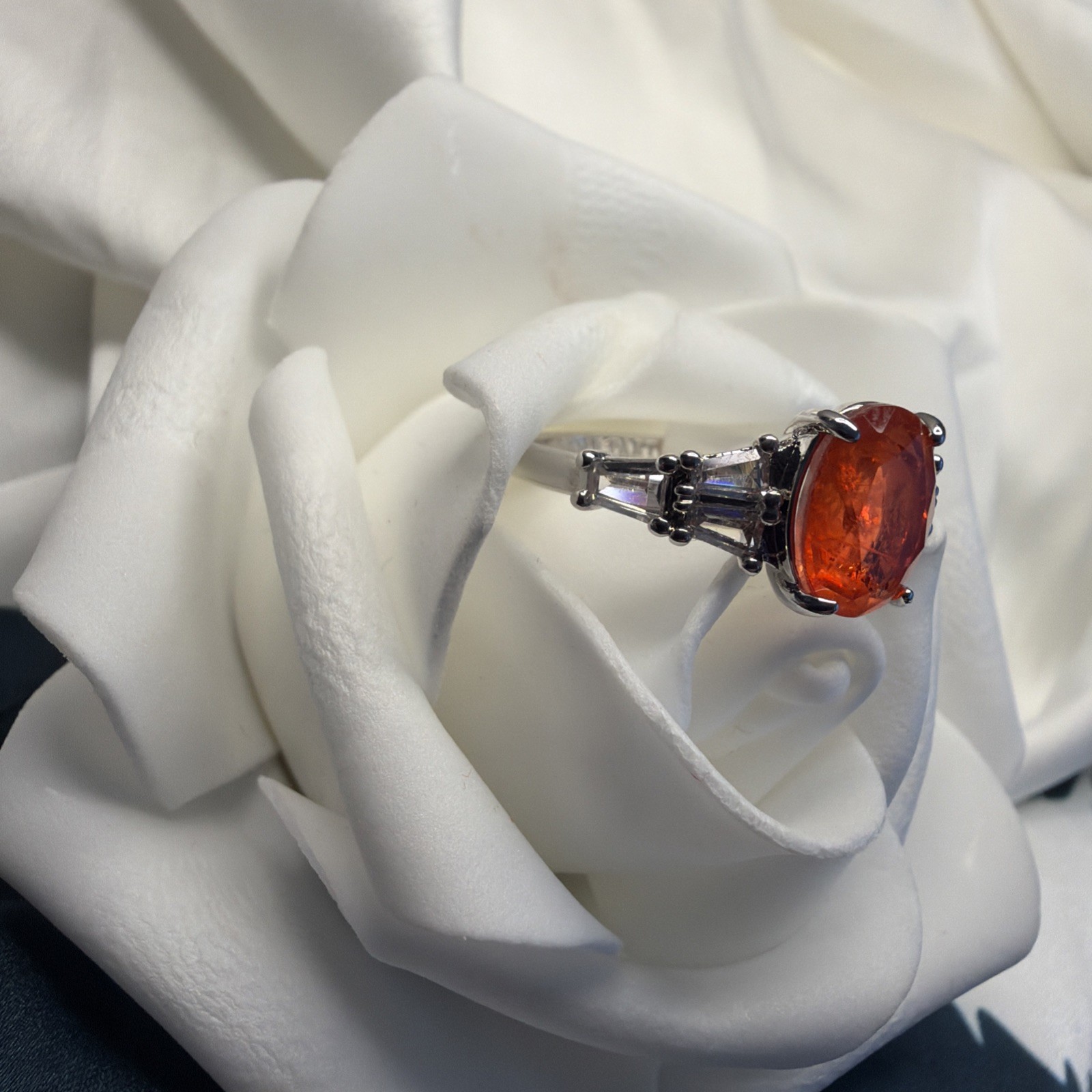 BP Size 10 Ring LC Carnelian Fused With Genuine Quartz RBP3668