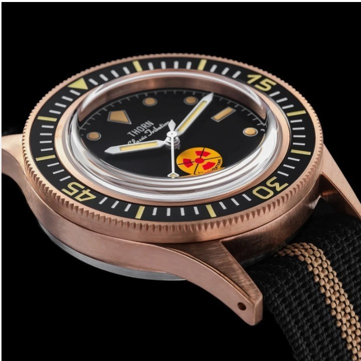 THORN Fathoms Fifty CUSN8 Bronze NH35A Diver 200M Automatic Watch No Radiations