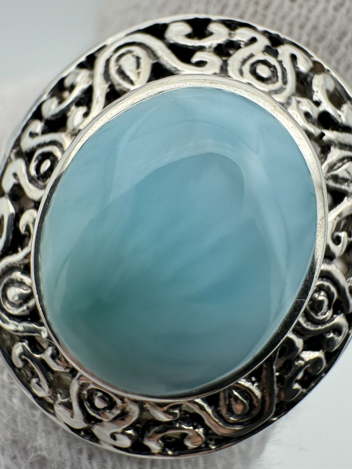 BBJ Bangkok Ratnaraj Sterling Silver Larimar Ring