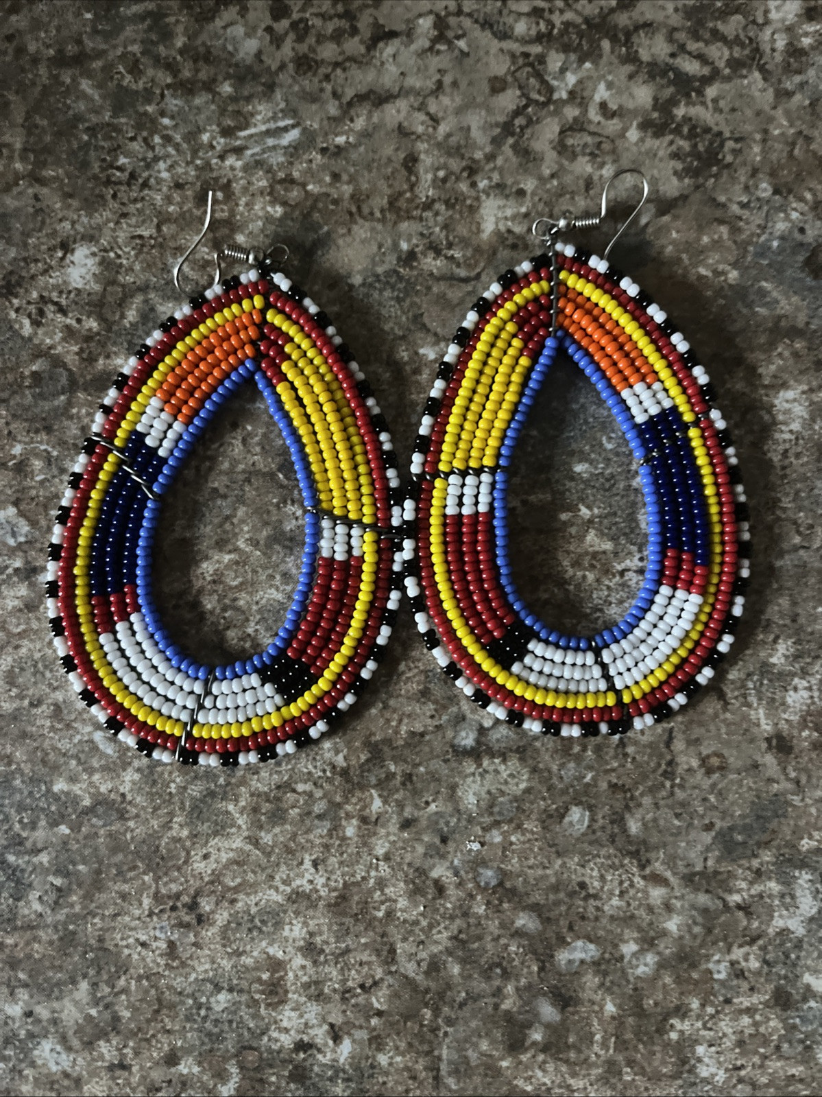 New African Maasai Earrings Masai Massai Africa M/L jemo484