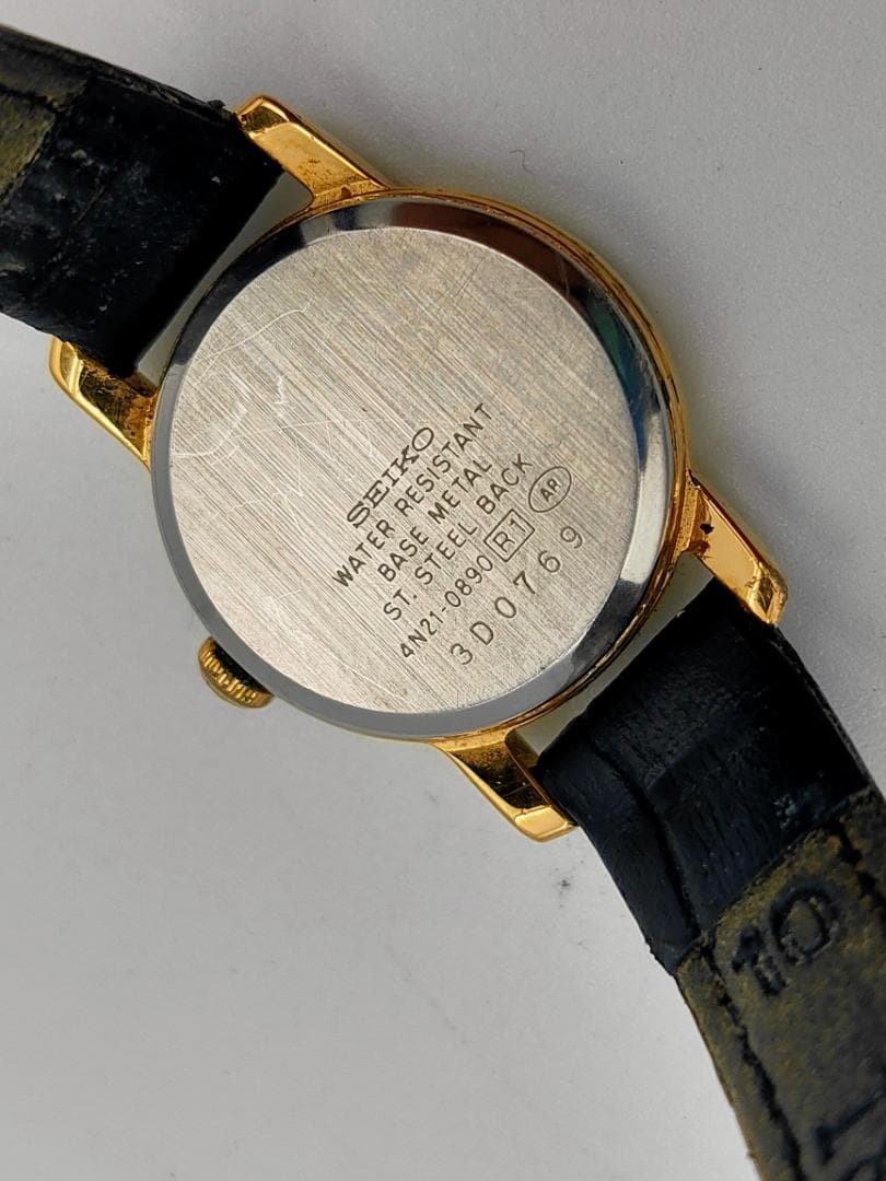JUNK FOR PARTS Seiko Spirit 4N21-0890 Ladies Gold-Tone Quar Dead battery | Japan
