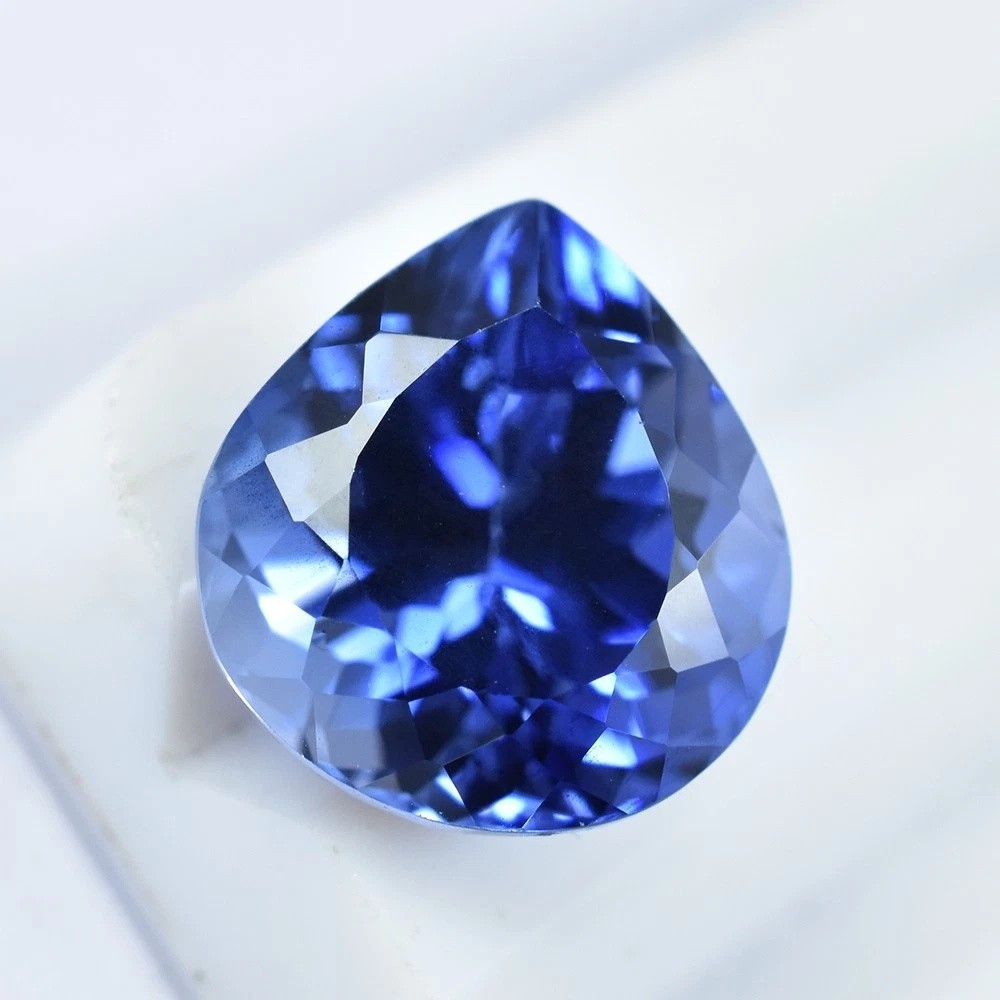 8.90 Ct Certified Natural Blue Tanzanite Pear Cut Jewelry Stone Pear Cut