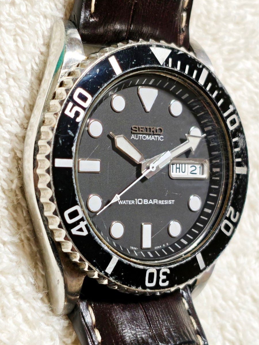 Seiko SKX031 Submariner 7S26-0040 Automatic Diver Black Dial Men’s Watch Japan