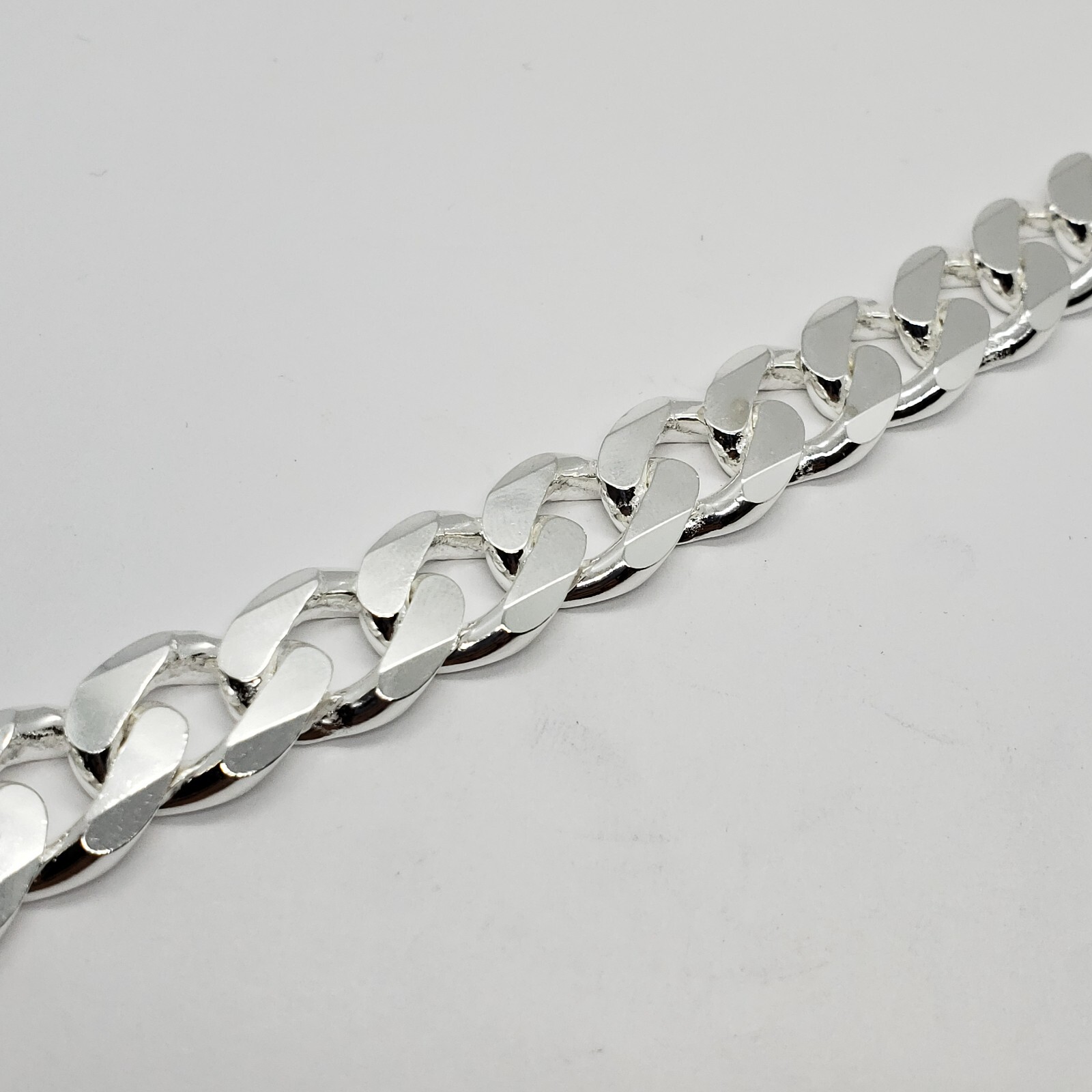 Sterling Silver Thick 9-17 mm Curb Link Bracelets Nickel Free Italy 7-10 inches