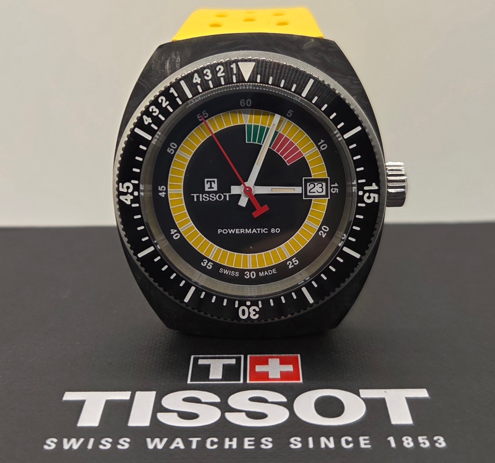 Tissot Sideral S Powermatic 80 Yellow Strap 41mm Men’s Watch