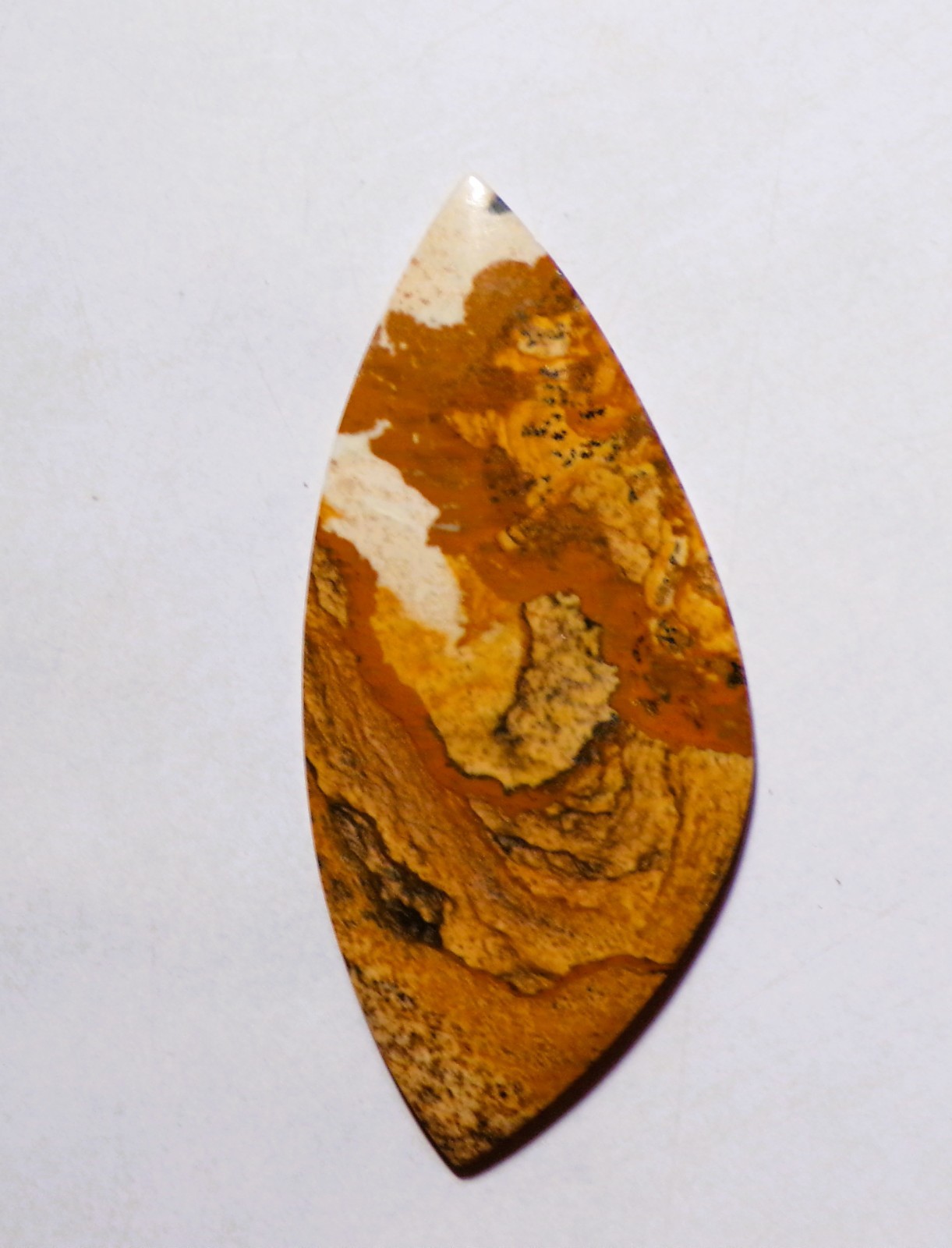 60.00 Cts Natural Picture Jasper Cabochon Loose Gemstone 68X30.4X4MM