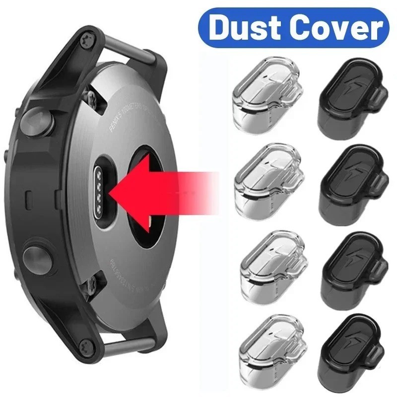 Garmin Charging Port Dust Plug TPU Cover for Fenix 7 6 Forerunner Venu Watch