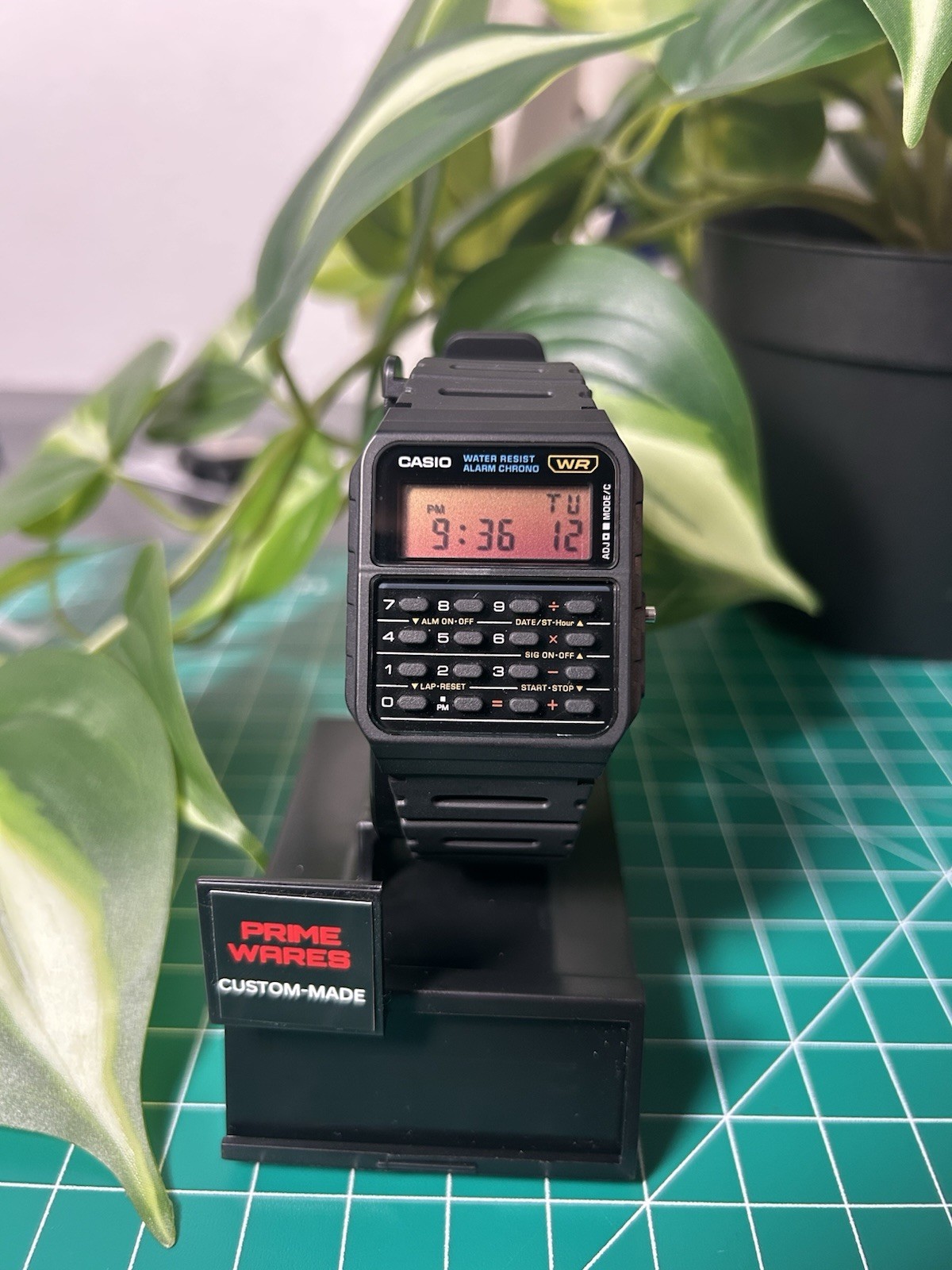 Custom Casio CA53W1 Calculator Watch – Sunset Mod