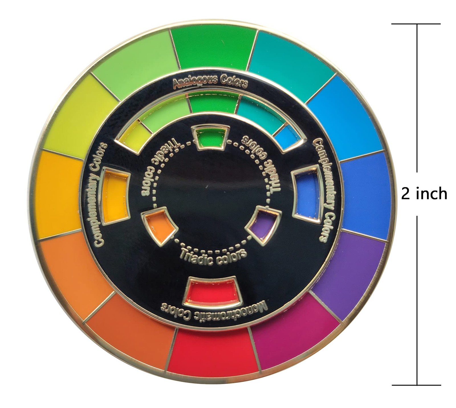 Creative Color Wheel Enamel Pin, the Spinning Wheel Moves Nicelyï¼ŒColor Whee…