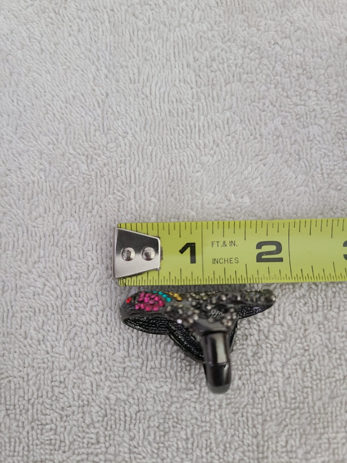 SPRING STREET COLORFUL RHINESTONE LIZARD GECKO REPTILE STRETCH RING