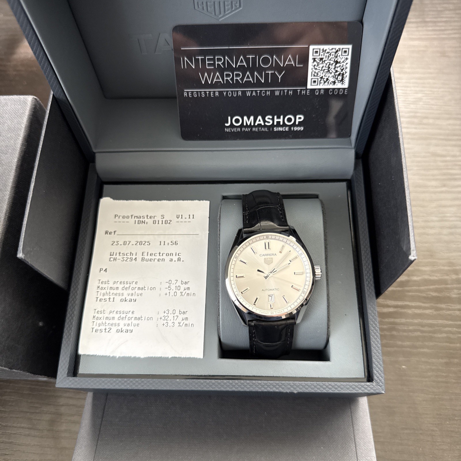 Tag Heuer Carrera Automatic Silver Dial Men’s Watch WBN2111.FC6505