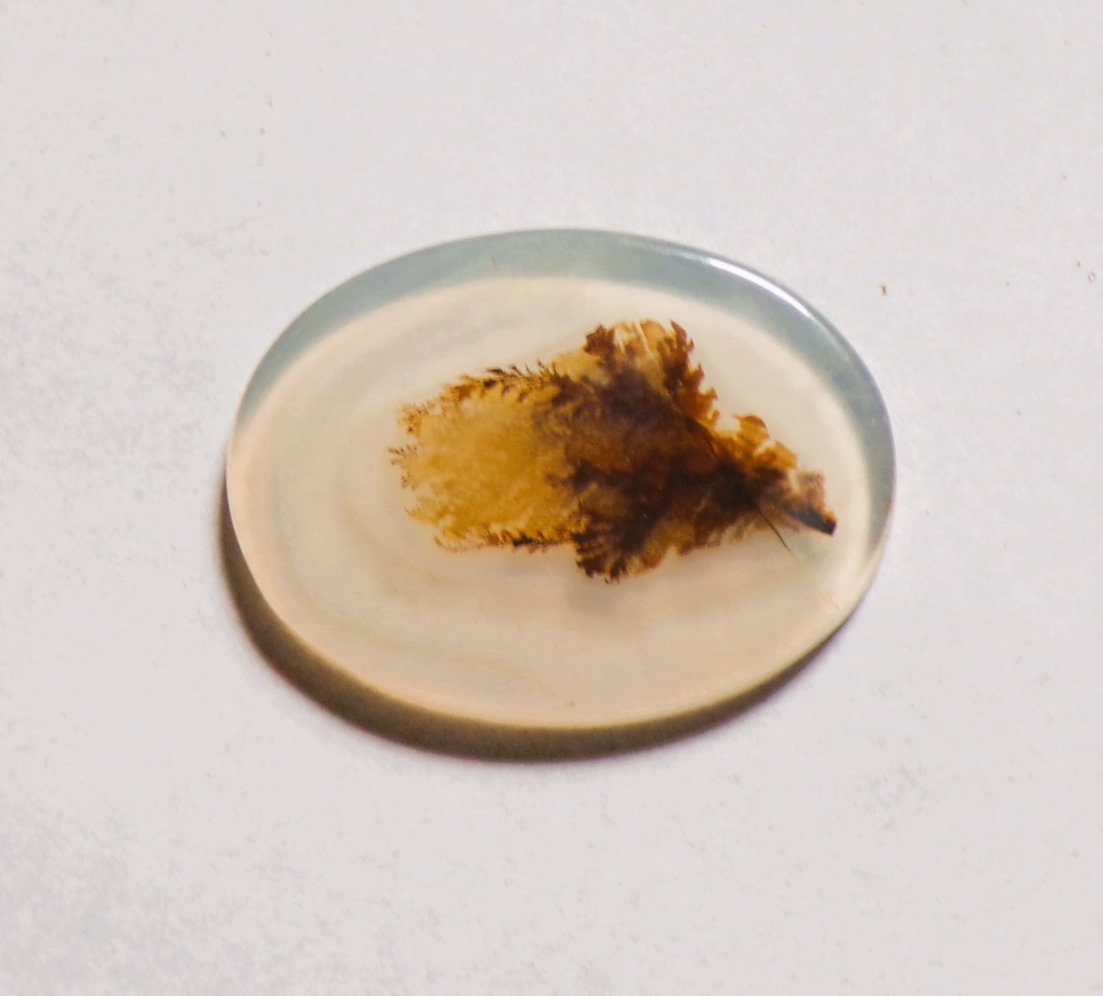 7.60 Cts Natural Shazar Dendritic Agate Cabochon Loose Gemstone 22X16X2MM 145