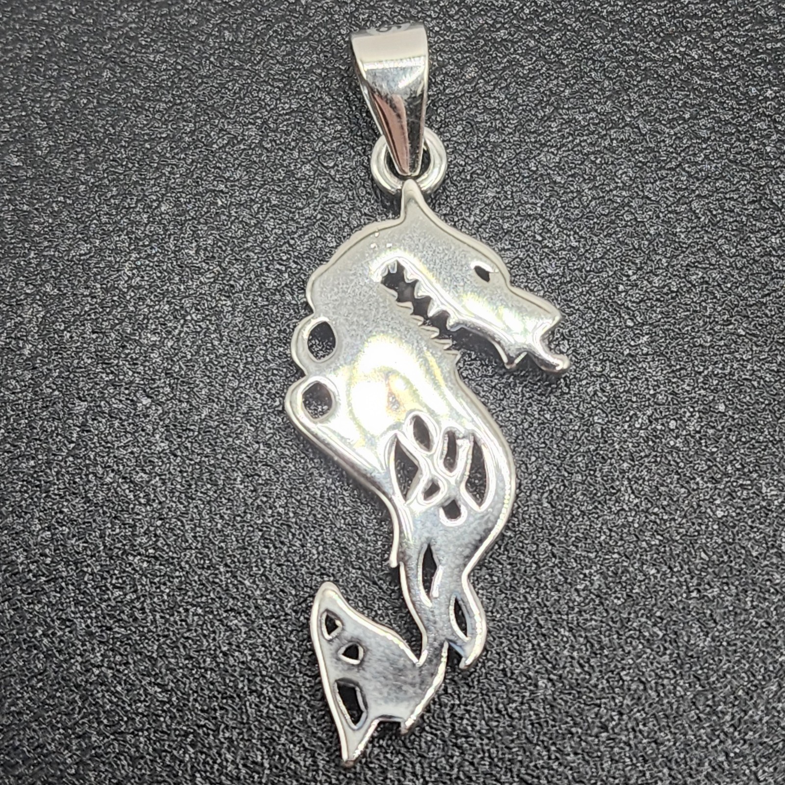 925 NEW Sterling Silver Pendant- Dragon 27mm Length 11mm Width FREE Shipping…