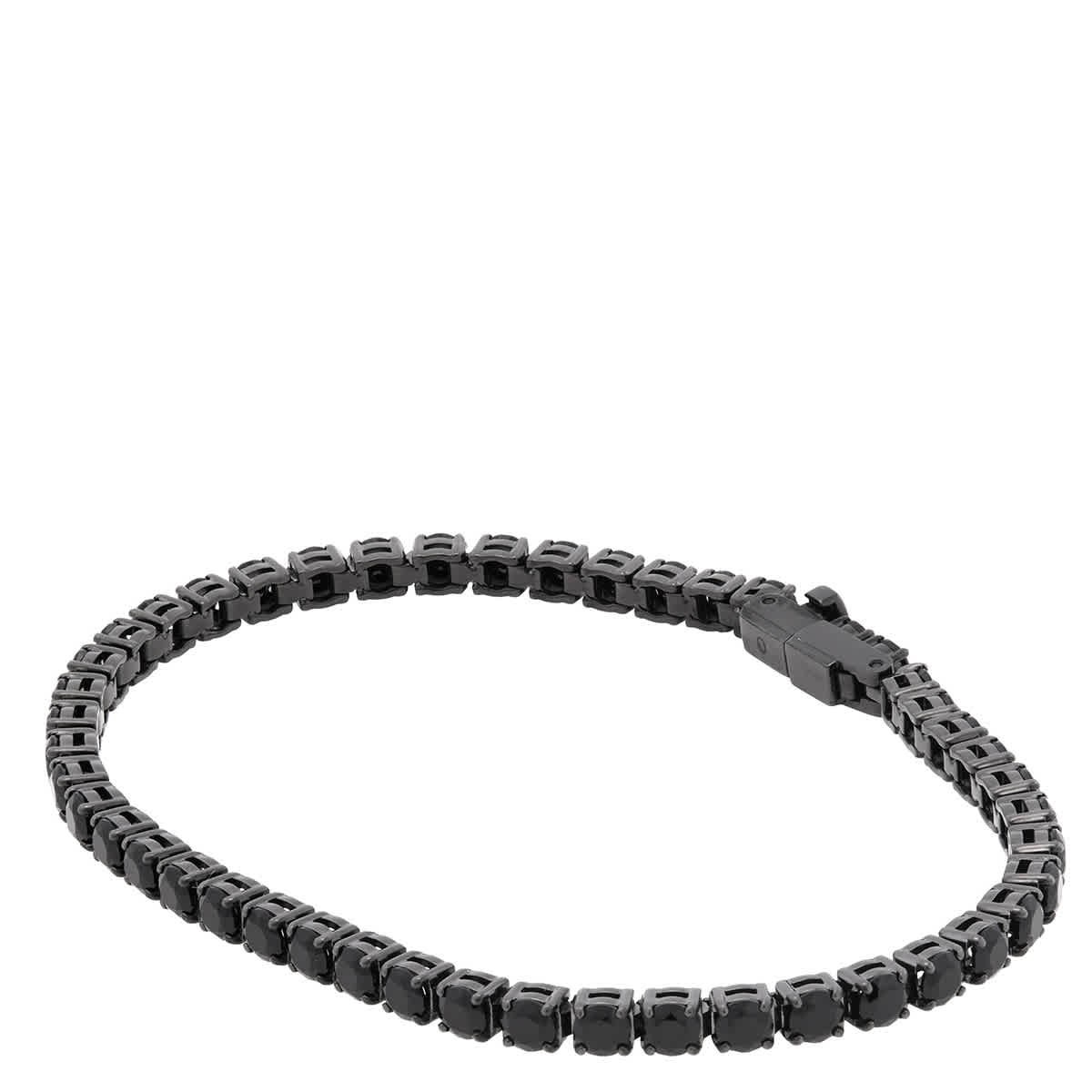 Swarovski Matrix Ruthenium Plated Tennis Bracelet, Size XL