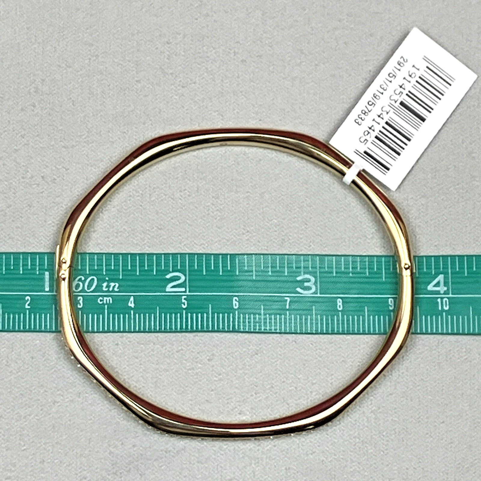 Swarovski Dextera Ruthenium Plated Bangle Bracelet NWOT RP $199