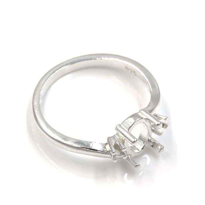 Oval Twist Accent Pre-notched Ring Mounting