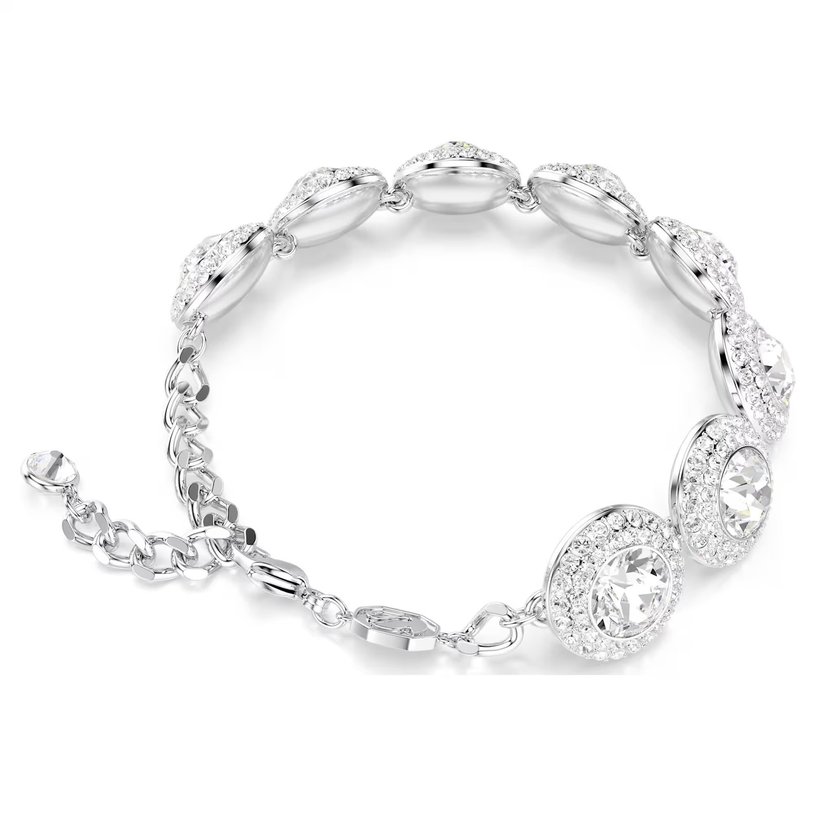 Swarovski Crystal Una Angelic Bracelet, White, Rhodium Plated 5735343