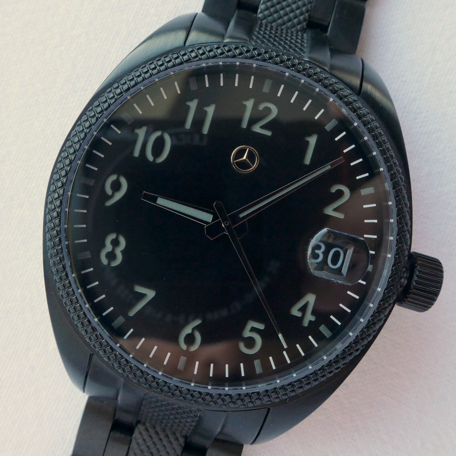 Mercedes Benz Classic AMG Motorsport Racing Black Design Car Accessory Watch