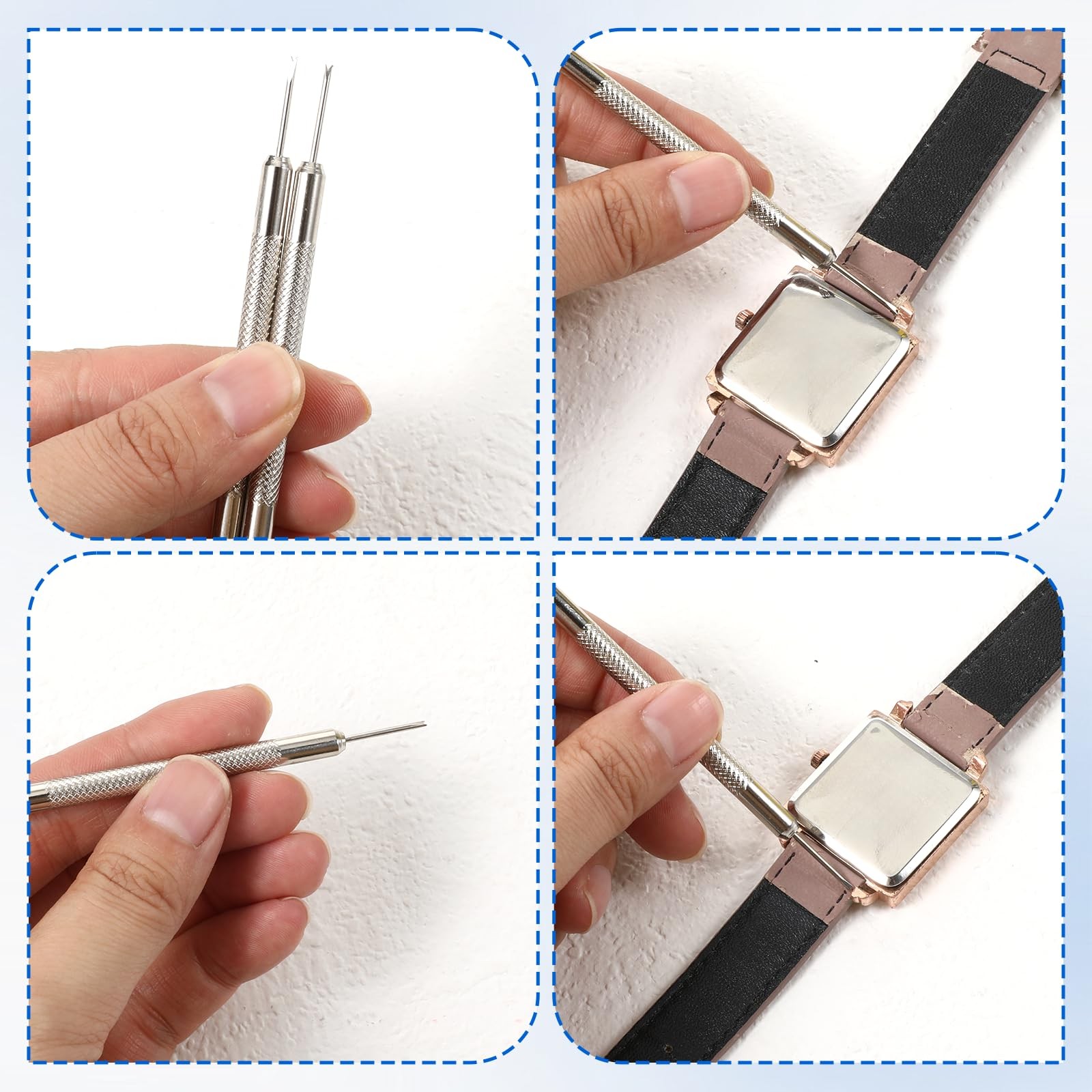 QFGasre Watch Movement Dust Cover Storage BoxWatch Parts Tray 5 Slots…