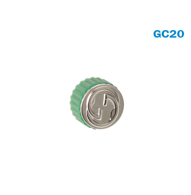 GUCCI Swiss Watch Crown-Silver/Green Color-Diameter:6.58mm #GC20